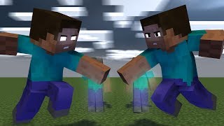 Minecraft Animation STEVE VS HEROBRINE part 2 [upl. by Aufa]