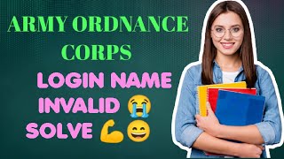 ARMY ORDNANCE CORPS😭 invalid email name  mobile number invalid💪 solve 😄💯💯🙏🇮🇳 [upl. by Iloj736]