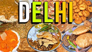 ICONIC Food Places in Delhi  Bhogals CHHOLE Bathure Special Rajmah Chawal Dosa  Indian Food [upl. by Anurag707]