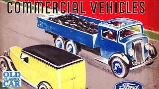 1935 Fordson amp Ford trucks vans amp dropside lorries  Prewar 1930s brochure review [upl. by Ruford]