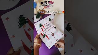 DIY Christmas popup card  Christmas greeting card making easy  Merry Christmas card shorts [upl. by Nylesoy]