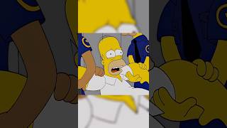 homer caught by police simpsons thesimpsons homersimpson cartoon shorts youtubeshorts [upl. by Ahsertal]