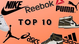 TOP 10 DES MEILLEUR MARQUES DE CHAUSSURES AU MONDE les plus vendues [upl. by Zales]