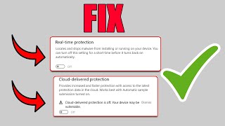 Real Time Protection of Windows Defender can’t turn on Fixed 2021 Windows 10 [upl. by Dyrraj]