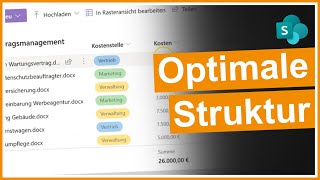 SharePoint Die optimale AblageStruktur [upl. by Ayhtin229]