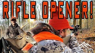 Rifle Deer Hunting Opening Weekend in New York  BUCK DOWN [upl. by Demitria]