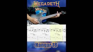 Megadeth Hangar 18 Guitar Riff Dave Mustaine Partmegadeth guitarcover guitar [upl. by Onaicul]