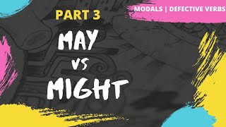 May vs Might  Modal Verbs  Similarity  Differences   Examples  Exercise  Part 3 [upl. by Repsag]