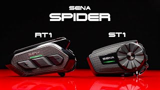 Sena Tech Talk SPIDER ST1 amp RT1 Cost Effective Mesh Intercom Headsets [upl. by Eniamaj95]