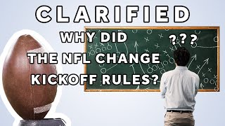 The new NFL kickoff rule explained  CLARIFIED [upl. by Rovit]