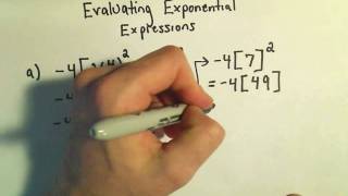 Evaluating Exponential Expressions Numbers Only No Variables  Ex 3 [upl. by Eiramrebma262]