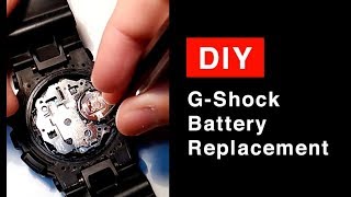 Gshock GA100 battery replacement [upl. by Keating443]