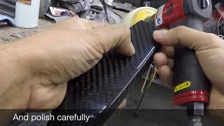 How to fix scratches on carbon fiber [upl. by Akiras645]