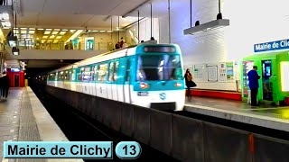 Mairie de Clichy  Line 13  Paris métro  RATP MF77 [upl. by Mcgregor499]