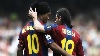 Messi  Ronaldinho  Melhores Momentos [upl. by Shelburne]