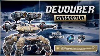 WR 🔥 Gargantua DEVOURER w NA 333 – Titan Gameplay  War Robots [upl. by Buddy642]