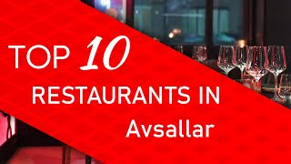 Top 10 best Restaurants in Avsallar Turkey [upl. by Skardol]