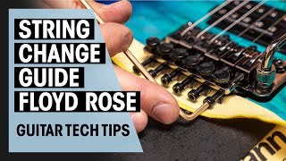 How to change strings on Floyd Rose  Guitar Tech Tips  Ep 15  Thomann [upl. by Enitsenrae712]