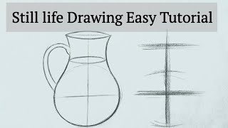 Still Life Drawing for beginners How to draw Still Life drawing easy Basics Tutorial with pencil [upl. by Teodorico516]