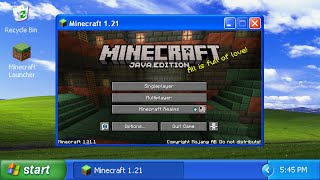 Can Windows XP Run Minecraft 1 21 [upl. by Gertrude]