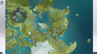 All 65 Anemoculus Locations in Genshin Impact [upl. by Enilrad]