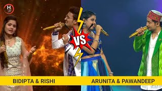 Jo meri manzilon ko jaati hai  Dhadak  Bidipta amp Rishi VS Arunita Pawandeep  Indian Idol  H3d [upl. by Yatnwahs]