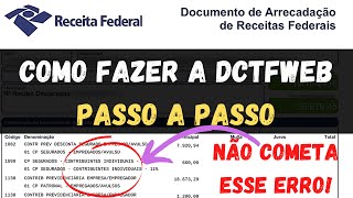 Como Fazer a DCTFWEB Passo a Passo [upl. by Kathye828]