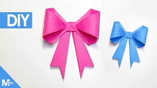 ► Como hacer un MOÑO DE PAPEL Origami Fácil 🎀 [upl. by Erdnoed]