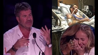 Evie Clair Simon Cowell CHOKES UP While Her Sick Dad Watches Her Sing From The Hospital [upl. by Maggs42]