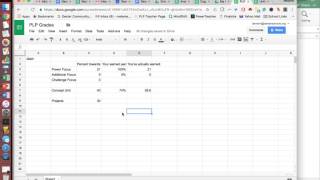 calculating grades with spreadsheet [upl. by Nnyl]