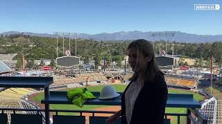 Dodger Stadium renovations Behind the scenes tour of bullpen Home Run Seats amp more [upl. by Airol138]