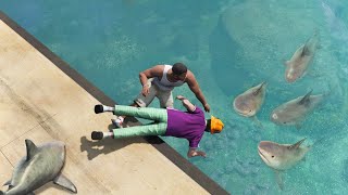 GTA 5 Water ragdollsfails episode 16 Funny moments [upl. by Aiveneg925]