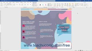 Word 2019 and 365 Tutorial Inserting WordArt Microsoft Training [upl. by Katina]