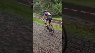 Sand mud and rain during the cyclocross race Webu Cross Helmond cycling cyclocross cross [upl. by Retnuh]