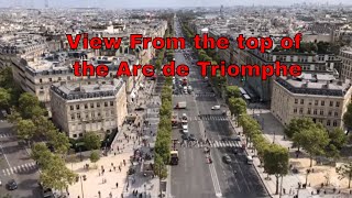 Above Paris  View from the top of the Arc de Triomphe [upl. by Acirederf]