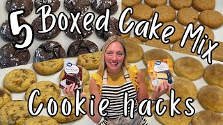 5 Amazing Box Cake Mix COOKIE Recipes that will Blow Your MIND  DoctoredUp Box Cake Mix Recipes [upl. by Nahsrad]