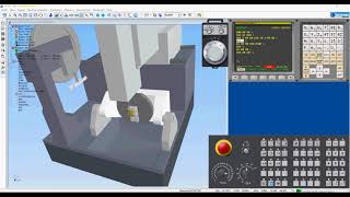 Set workpiece zero point with G68 2 in FANUC 0iM [upl. by Gerfen]