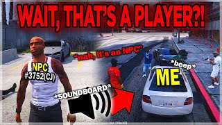 I Trolled the WHOLE SERVER with an NPC SOUNDBOARD in GTA 5 RP [upl. by Nils]