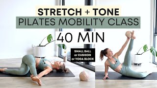 40 MIN PILATES STRETCH  TONE  Mobility  stretching workout [upl. by Kenneth]