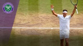 Roger Federer wins Wimbledon 2017 [upl. by Oramug]