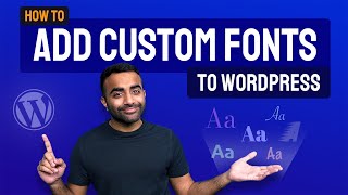 How to Add Custom Fonts to WordPress Website Step by Step Tutorial [upl. by Gerdi]