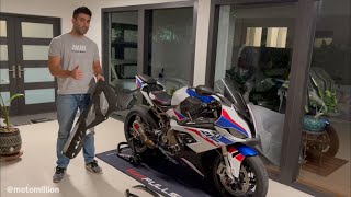 How to Install a Fullsix Carbon Belly Pan on a 2020 S1000RR  Motomillion [upl. by Llydnek486]