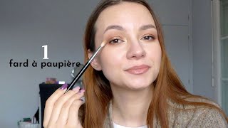 MAQUILLAGE DÉBUTANT  UTILISER 1 SEUL FARD [upl. by Pammie113]