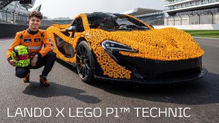 Lando Norris drives LEGO P1 at Silverstone [upl. by Edbert]