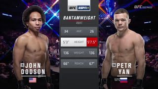 UFC Fight Night 145 Yan vs Dodson Full Fight Highlights [upl. by Jeritah207]