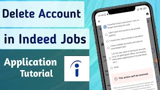 How to Delete indeed Account Permanently [upl. by Eanahc]