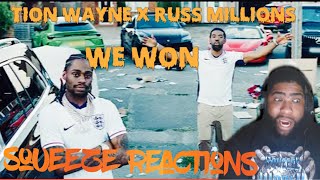 Tion Wayne x Russ Millions We Won  Squeeze Reactions [upl. by Novla]