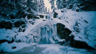 Triberger Wasserfälle Winter  Iced Waterfall Black Forest [upl. by Saffren467]