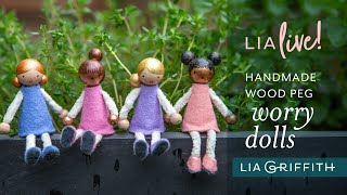 DIY Wood Peg Worry Dolls [upl. by Guevara]