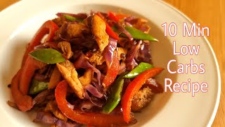 Chicken Stir fry  Low Carbs Recipe [upl. by Cohdwell]